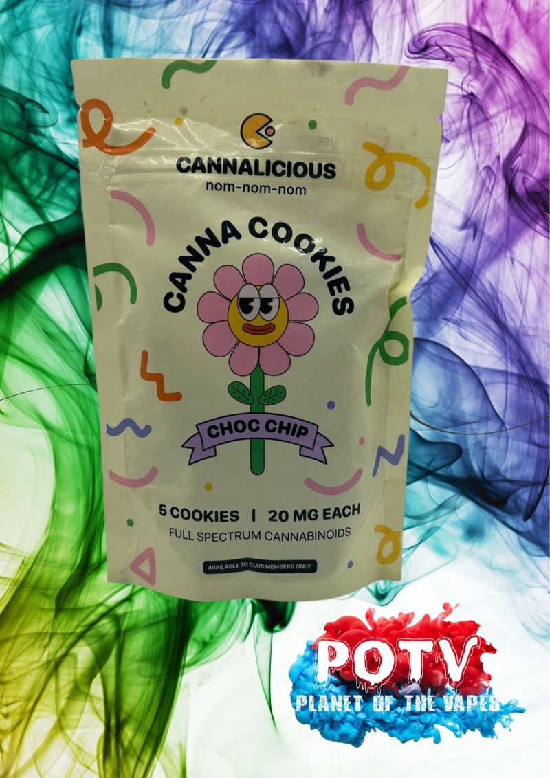 CBD COOKIES CHOC CHIP 20MG 5 cookie | Planet of the Vapes Klerksdorp